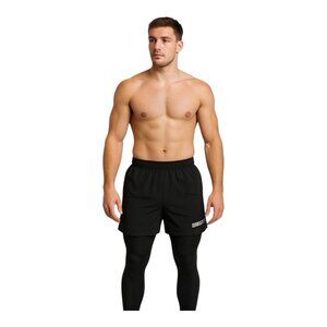 RAWGEAR Mens Compression Leggings w Shorts~Size XXL~Black Bradley Martyn L6 17